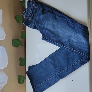 American Eagle flare jean size 4 x-long fit like 6 x-long Dark Blue skinny kick